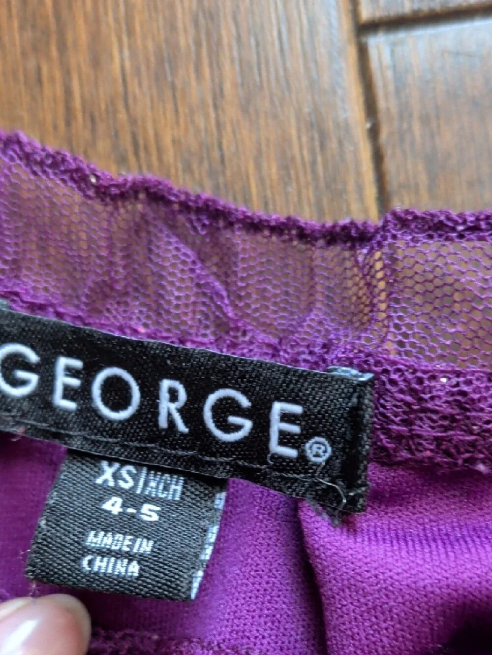 George Purple Off-Shoulder Textured Top - Picture 4 of 4